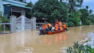 डोंग नाई नदी का जलस्तर काफी ऊंचा है।
