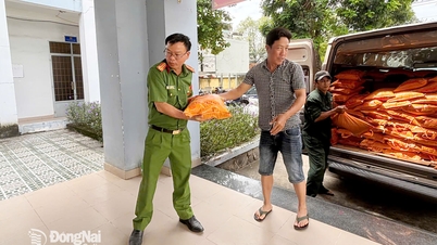 Донгнай: Местная полиция открывает пункты приема гуманитарной помощи для пострадавших от наводнения