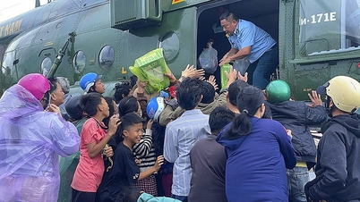 Helikopterek győzték le a rossz időjárást, folyamatosan ellátva az árvíz sújtotta területeket a Közép-felföldön