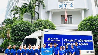 En première ligne face aux inondations : Long Chau fournit une tonne de médicaments aux habitants de Khanh Hoa