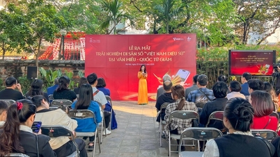 Έναρξη της εμπειρίας της ψηφιακής κληρονομιάς του Βιετνάμ Dieu Su στον Ναό της Λογοτεχνίας - Quoc Tu Giam