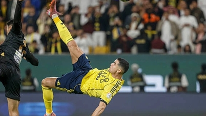 Ronaldo scoret et stilig overheadspark, Al Nassr vant.