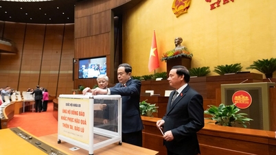 Quốc hội phát động ủng hộ đồng bào khắc phục hậu quả thiên tai, bão lũ