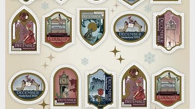 Nizozemská pošta vydává na prosinec speciální známky