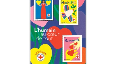 Francouzská pošta vydává blok známek o Červeném kříži