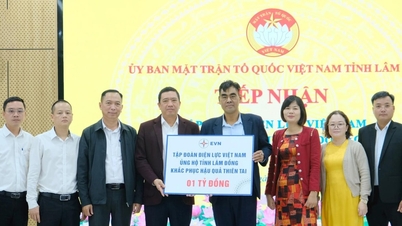 EVN steunt 1 miljard VND om Lam Dong te helpen de gevolgen van overstromingen te boven te komen