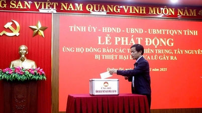 Η αλληλεγγύη του Quang Tri προς τις περιοχές της Κεντρικής και Κεντρικής Υψίπεδης μετά τις ιστορικές πλημμύρες