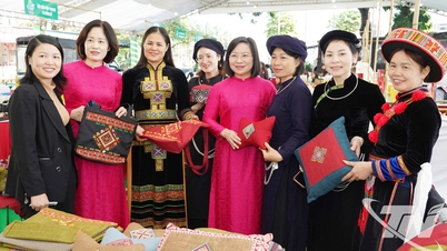 Відображення та підключення споживання продукції членами жіночої асоціації Тай Нгуєн