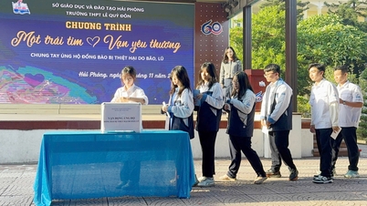 Πολλά σχολεία στο Χάι Φονγκ υποστηρίζουν τους κατοίκους των Κεντρικών Υψιπέδων για να ξεπεράσουν τις συνέπειες των πλημμυρών