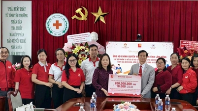 Společnost Bitexco darovala 200 milionů VND a 10 000 dárků na podporu lidí v zaplavených oblastech provincie Lam Dong.