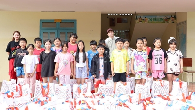 L'actrice Ngoc Thanh Tam et le chanteur ST Son Thach ont fait un don de plus de 1,2 milliard de VND aux personnes et aux étudiants des zones touchées par les inondations.