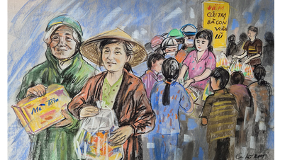 Surat Kabar, Radio, dan Televisi Khanh Hoa bekerja sama dengan Surat Kabar Wanita Kota Ho Chi Minh meluncurkan program "Mendukung anak-anak di daerah terdampak banjir"