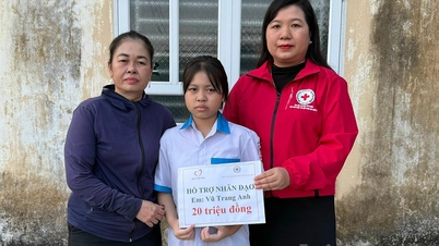 ヴー・トラン・アイン、イエン・ソン村への2000万ドンの人道支援