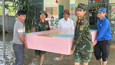 Brigade 7 (Legerkorps 34): Mensen helpen met "moeilijke taken" na de overstroming
