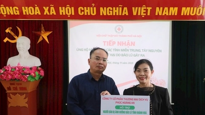 การรับการสนับสนุนแก่ประชาชนในเขตที่ราบสูงตอนกลางและตอนกลางผ่านทางสภากาชาดฮานอย