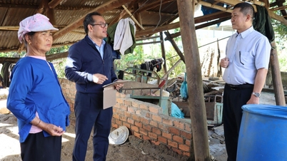 Департамент охорони здоров'я перевірив роботу з профілактики та контролю захворювань та санітарії навколишнього середовища в комуні Драй Бханг, Дак Ліенг.