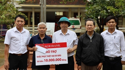 فرع بنك أجريبانك فو ين يقدم الدعم للمدارس في المناطق المتضررة من الفيضانات