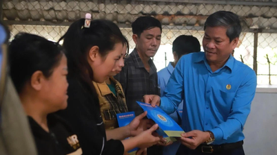 اتحادیه کارگری ویتنام به کارگرانی که پس از طوفان و سیل بر مشکلات غلبه می‌کنند، پشتیبانی اضطراری ارائه می‌دهد.