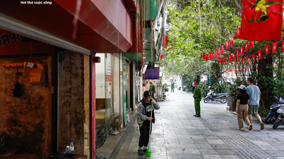 A rua central de Hanói foi "transformada" após a campanha de remoção de telhados e limpeza de calçadas.