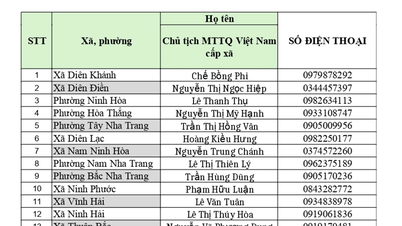 Segélycsomagok átvételére szolgáló központ Khanh Hoa tartomány árvíz sújtotta településein és kerületeiben
