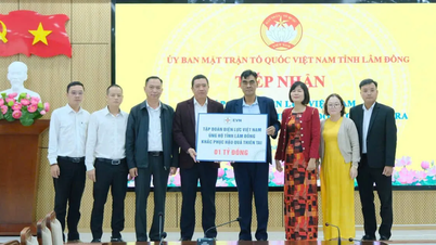 EVN sprijină 2 miliarde de VND pentru a ajuta Lam Dong și Khanh Hoa să depășească inundațiile