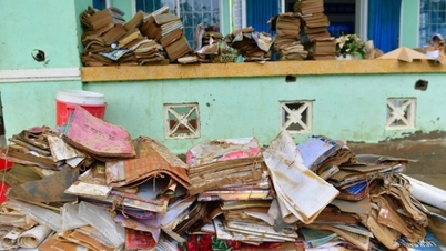 វិស័យអប់រំបានរងការខូចខាតជិត ១០០ពាន់លានដុង បន្ទាប់ពីទឹកជំនន់