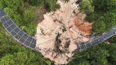 Des experts de l'Académie des sciences enquêtent sur les causes des glissements de terrain dans la province de Lam Dong.