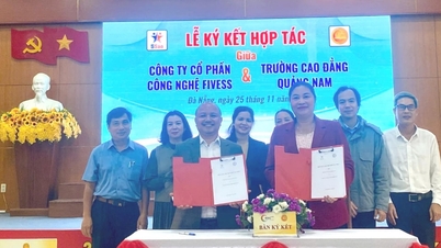 क्वांग नाम कॉलेज और फाइवेस टेक्नोलॉजी ज्वाइंट स्टॉक कंपनी मानव संसाधन प्रशिक्षण में सहयोग करते हैं