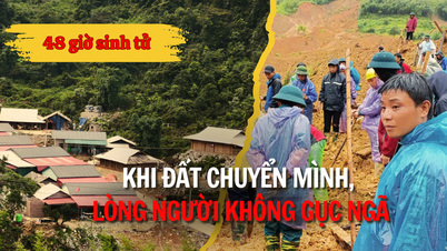 Det er en sterk Cao Bang på fedrelandets nes - Del 1: Folkets støtte midt i Ca Thanh-skredområdet