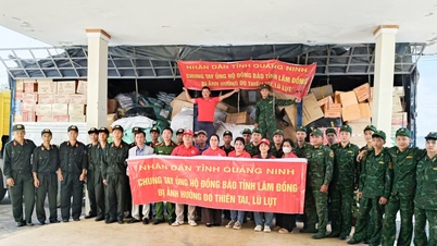 Wilayah Quang Ninh menyokong Lam Dong dengan 30 tan barangan