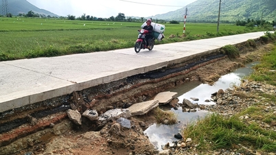 ヴァンニン村は洪水により大きな被害を受けた。