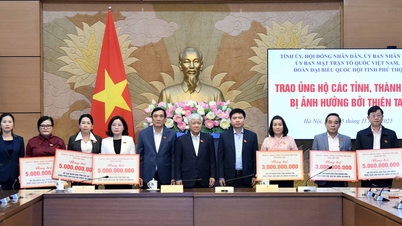 Phu Tho ມອບເງິນ 5 ຕື້ດົ່ງເພື່ອໜູນຊ່ວຍ ເຫ້ວ ແກ້ໄຂຜົນຮ້າຍຢ້ອນຫຼັງຈາກໄພນໍ້າຖ້ວມ