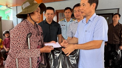 Liderii centrali și provinciali vizitează și sprijină locuitorii din comuna Phu Hoa 2 care au suferit pagube din cauza inundațiilor.