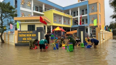 "ស្នាមជើង" នៃក្តីស្រឡាញ់នៅតំបន់ទឹកជំនន់