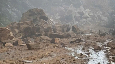 Военное командование провинции Кханьхоа взорвало 600 кубометров камня, заблокировав перевал Кханьле.