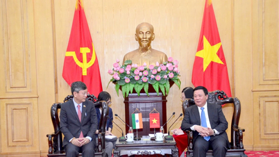 El camarada Nguyen Xuan Thang recibió al Embajador Extraordinario y Plenipotenciario de la India en Vietnam
