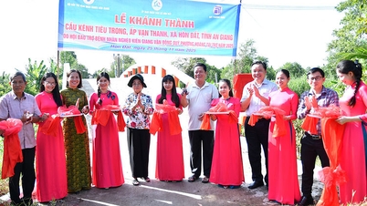 De Hon Dat Commune opende de Tieu Trong-kanaalbrug