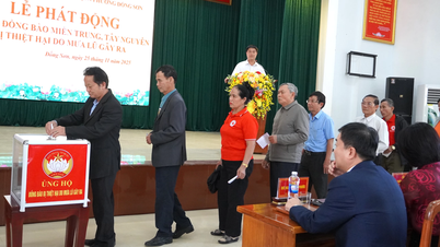 Район Донг Сон: Запуск кампанії на підтримку людей у ​​постраждалих від повені районах Центрального нагір'я