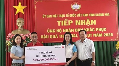 فيتلوت ودائرة أملاك الدولة تدعمان شعب خان هوا للتغلب على الصعوبات بعد العواصف والفيضانات