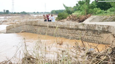 Reparación urgente de presa dañada