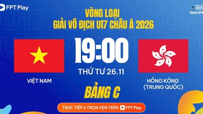Harmonogram dzisiejszych meczów reprezentacji Wietnamu do lat 17: Musimy pokonać Hongkong, aby wyprzedzić Malezję. Który kanał oglądać?