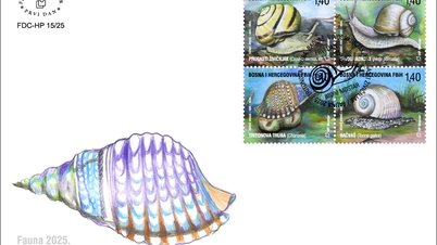 ប្រៃសណីយ៍បូស្នៀ និងហឺហ្ស៊ីហ្គោវីណា ចេញត្រាអំពីខ្យង Triton Trumpet