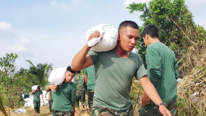 洪水の後、中部地域の人々は嵐15号に緊急対応した。