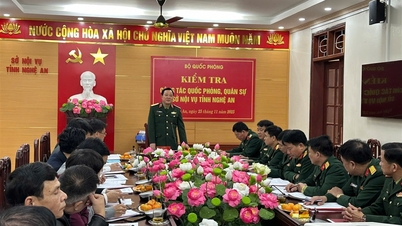 국방부, 응에안성 내무부의 국방 및 군사업무 점검