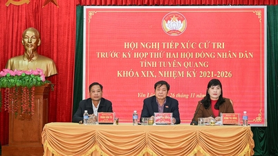 प्रांतीय पीपुल्स काउंसिल के प्रतिनिधियों ने 19वीं प्रांतीय पीपुल्स काउंसिल के दूसरे सत्र से पहले येन लैप कम्यून के मतदाताओं से मुलाकात की।