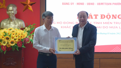 ডং হোই ওয়ার্ড: বন্যায় ক্ষতিগ্রস্ত মধ্য ও মধ্য উচ্চভূমি অঞ্চলের মানুষদের সহায়তার জন্য একটি প্রচারণা শুরু করা হচ্ছে