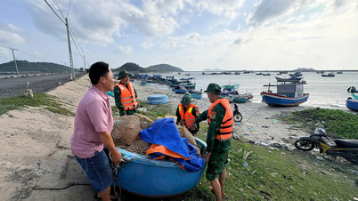 Pohraniční stráž Ninh Phuoc posiluje propagandu, aby lidé proaktivně reagovali na bouři č. 15