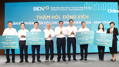 BIDV hỗ trợ hơn 1,88 tỷ đồng cho cán bộ, nhân viên tại Khánh Hòa bị ảnh hưởng do mưa lũ