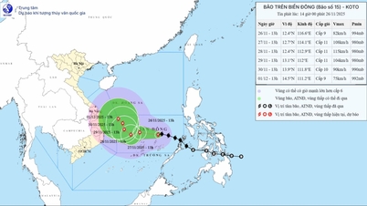 ১৫ নম্বর ঝড়টি ধীরে ধীরে এগিয়ে চলেছে, সং তু তাই দ্বীপ থেকে প্রায় ২৮০ কিলোমিটার দূরে।