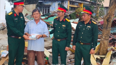 A Brigada 470 - Companhia de Construção 470 (12º Corpo de Exército) apoia as comunas da província de Dak Lak na superação das consequências das inundações.